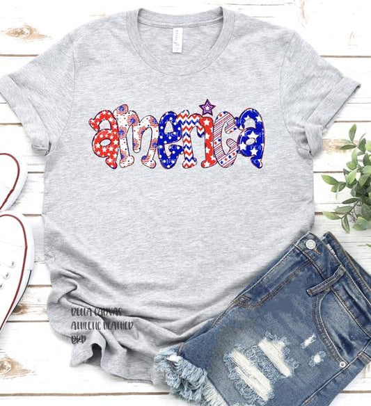 America graphic tee or tank