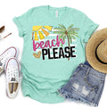 Beach Please graphic tee