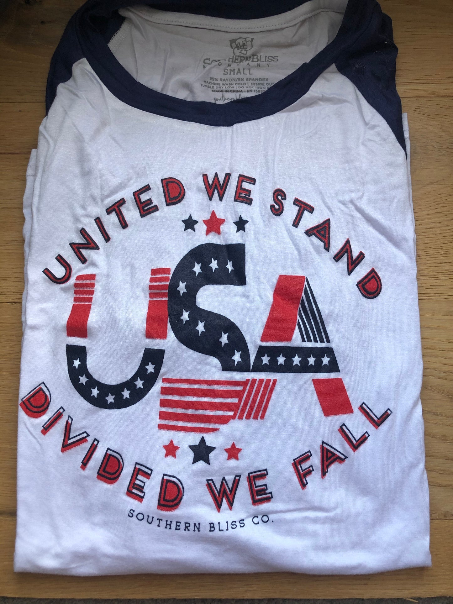 USA graphic tee, long sleeves