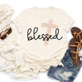 Blessed with the cross graphic tee