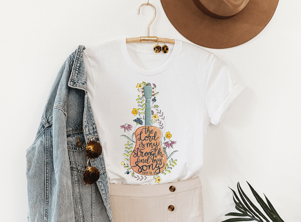 The Lord is my strength and my song graphic tee